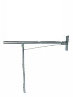 AV14830 Poręcz uchylna z podporą stal szczotkowana