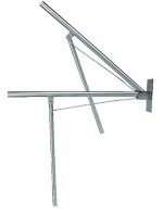 AV14830 Poręcz uchylna z podporą stal szczotkowana - obrazek 2