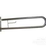 AV14840 Poręcz uchylna z uchwytem na papier 830mm stal szczotkowana