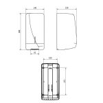 AH75500 Pojemnik na papier toaletowy w listkach - obrazek 2